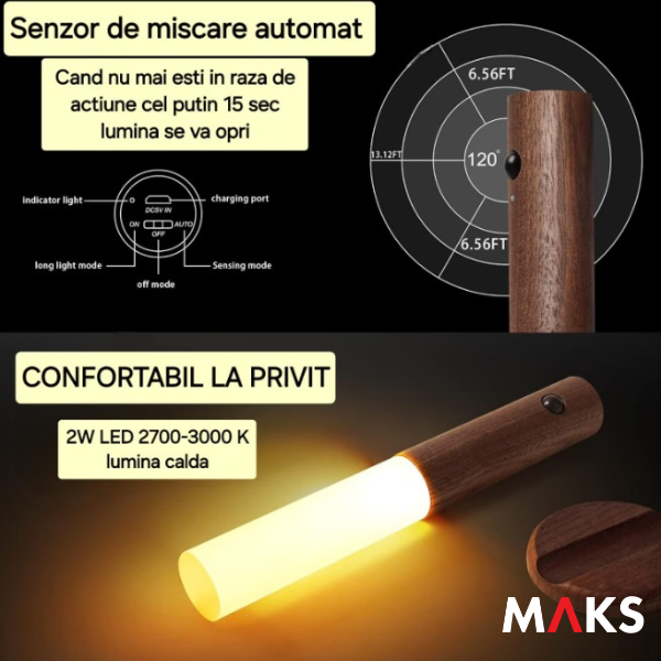Lampa LED MAKS Senzoriala Magnetica